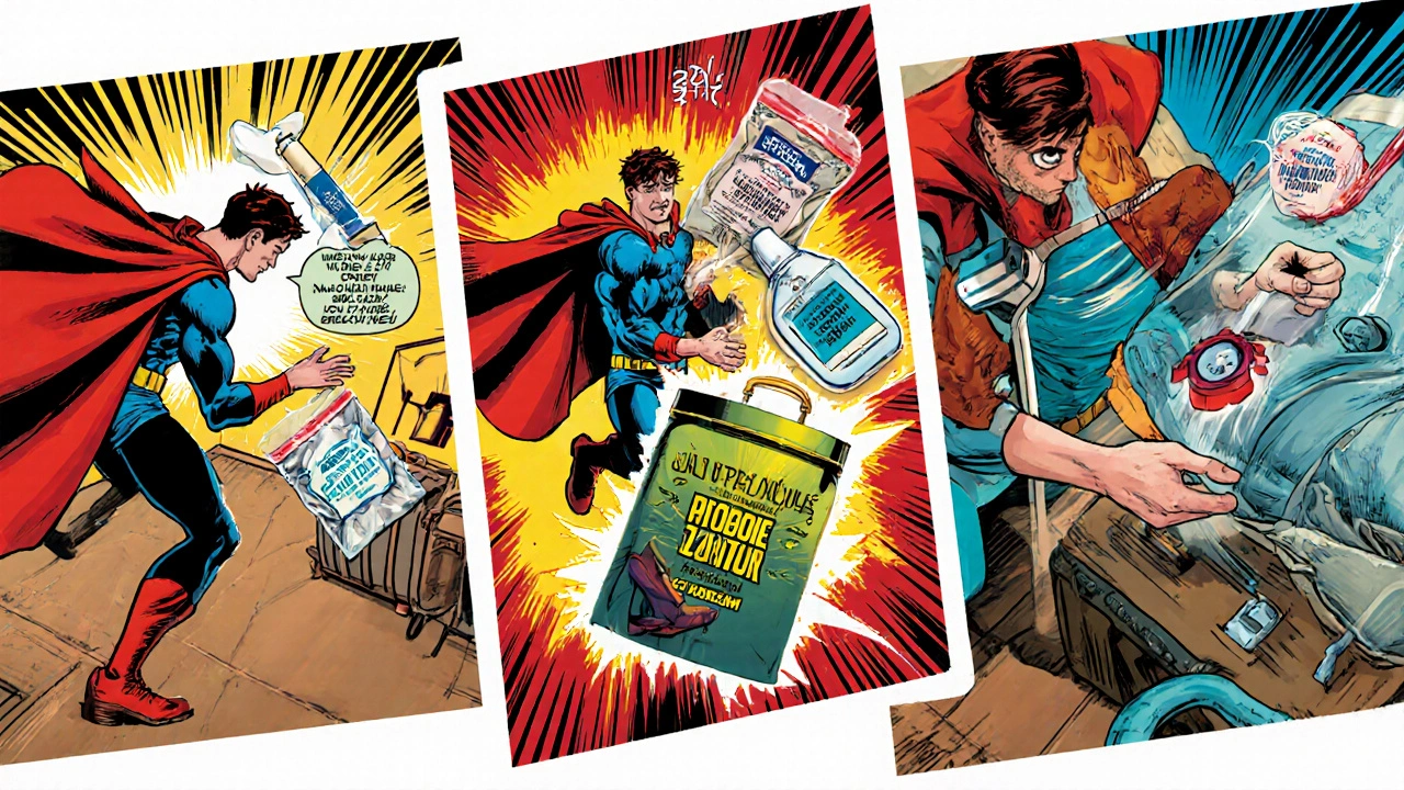 Hero packs antifungal cream, powder, probiotic, and UV sanitizer into a pouch.
