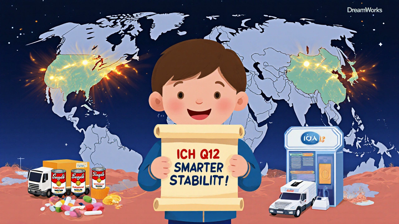 A global map showing heat waves affecting medicine storage in major cities.