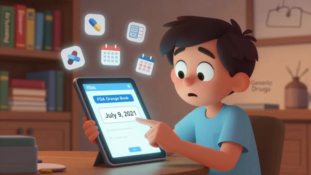 FDA Orange Book: Where to Find Patent Expiration Dates for Generic Drugs