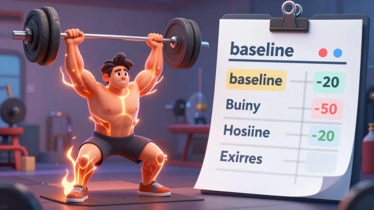 Comparison of gym exercise and a CK blood test result