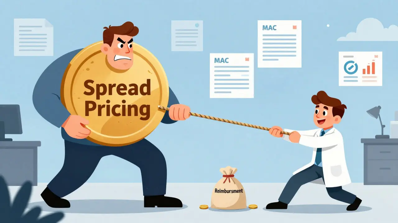 PBM figure pulling away money from struggling independent pharmacist in tug-of-war